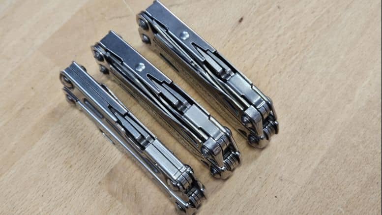 Comparaison des pinces Leatherman Wingman, Sidekick et Rev