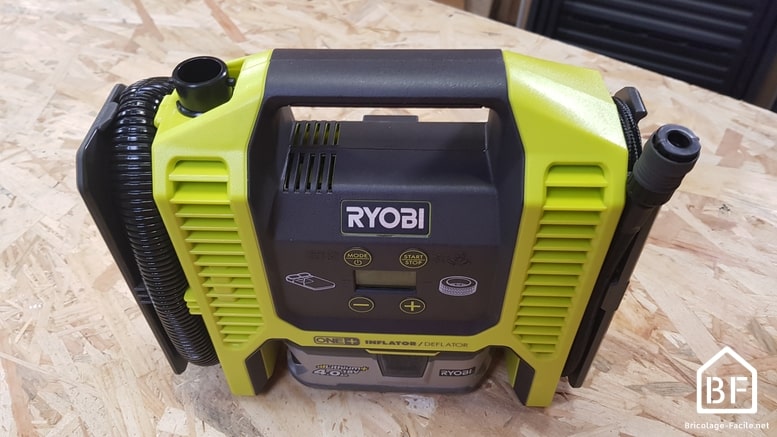 On a testé, on a aimé : compresseur/gonfleur sur batterie Ryobi R18L