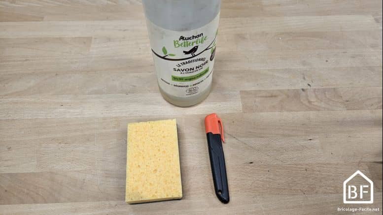 savon noir et affûteur